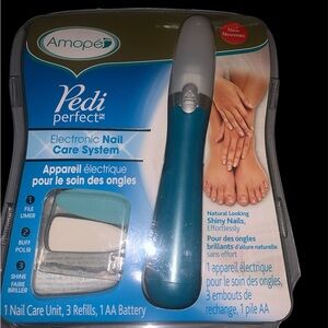 AMOPE Electronic Nail Care System - Blue and White